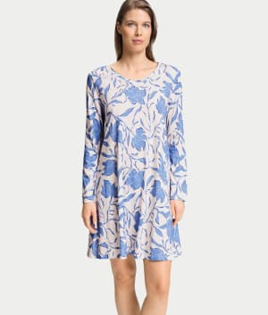 Long Sleeve Knit Nightgown: undefined