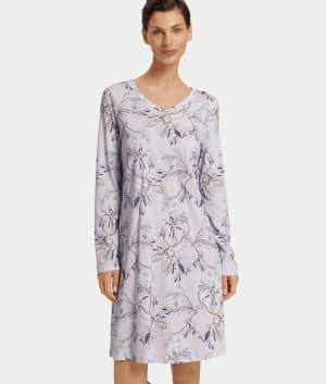 Long Sleeve Knit Nightgown: undefined