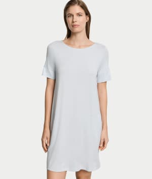 Natural Elegance Round Neck Nightgown: undefined