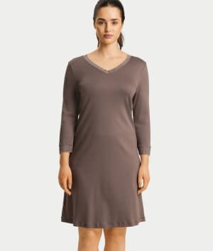 Moments Lace Trim Cotton Nightgown: undefined