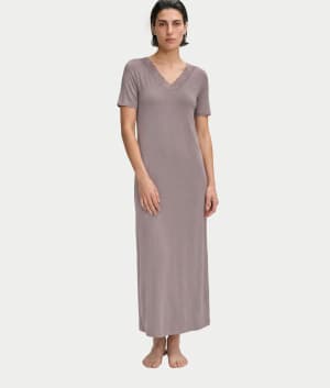 Moments Lace Trim Cotton Nightgown: undefined