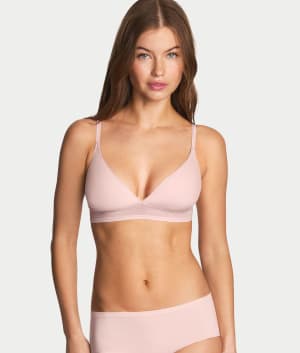 Full Transparency Bralette: Rose Smoke