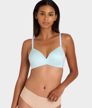 Future Foundation Wire-Free Plunge T-Shirt Bra: undefined