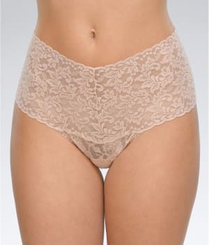 Signature Lace Retro Thong: undefined