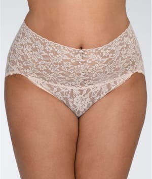 Plus Size Signature Lace Retro V-Kini: undefined