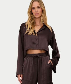 Vella Satin Top: undefined