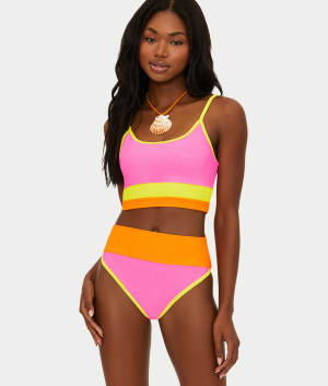 Eva Longline Bikini Top: undefined