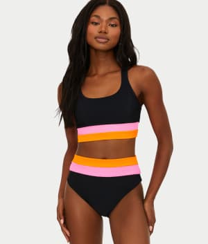 Heidi High-Waist Bikini Bottom: undefined