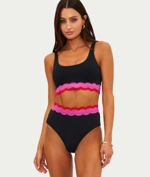 Harriet High-Waist Bikini Bottom: undefined