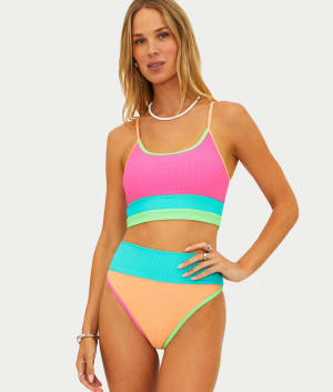 Emmy High-Waist Bikini Bottom: undefined