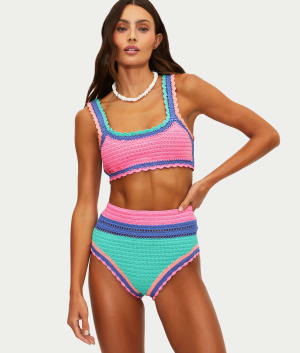 Andy Crochet Bikini Top: undefined