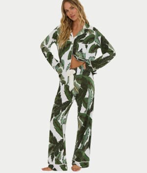Livy & Connie Modal Knit Pajama Set: default