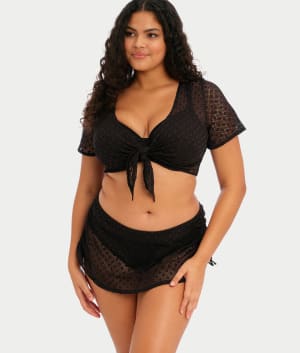 Plus Size Bazaruto Beach Tie Front Bikini Top: undefined