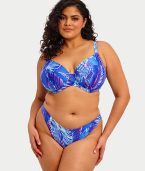 Plus Size Maluku Island Plunge Bikini Top: undefined