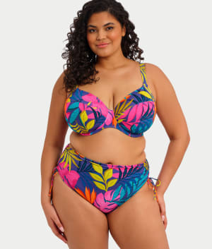 Plus Size Porto Rafti Plunge Bikini Top: undefined