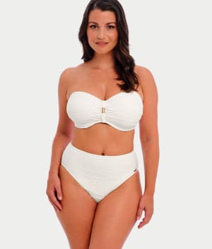 Beach Waves High-Waist Bikini Bottom: undefined