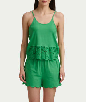 Cami & Boxer Knit Pajama Set: undefined