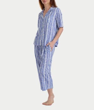 Floral Stamped Stripe