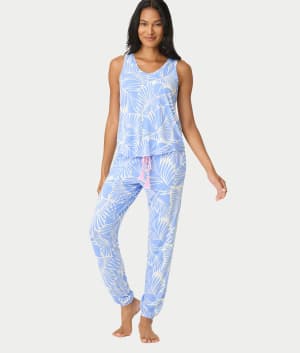 Bayside Dreams Tropical Modal Knit Pajama Set: undefined
