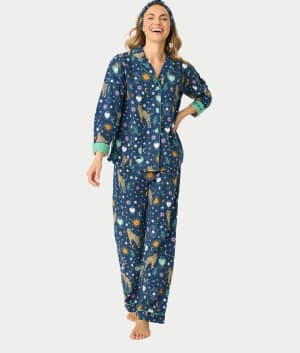 Flannel 3-Piece Pajama Set: undefined