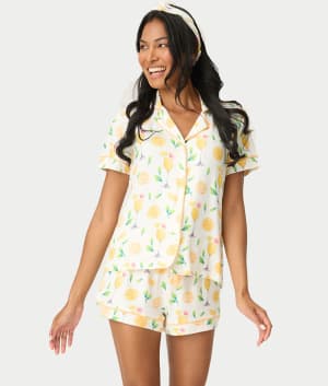 Mimosa Me Drink 3-Piece Knit Pajama Set: undefined