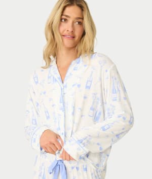 Parisian Dreams Modal Knit Long Sleeve Top: undefined