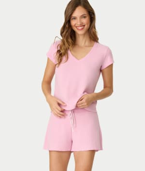 Wish You Were Here Knit Pajama Set: undefined