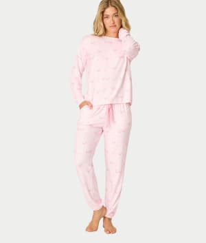 Happy Hour Knit Pajama Set: undefined