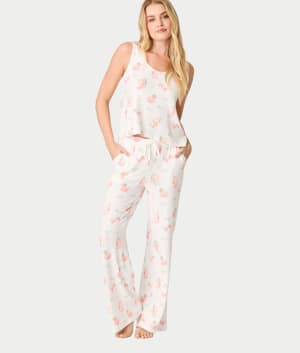 Paloma Mama Sweet Sips Knit Pajama Set: undefined