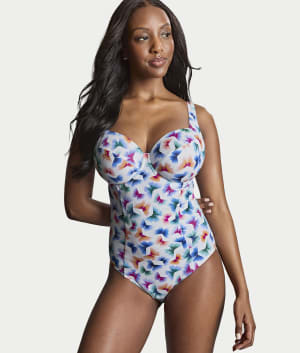Flutter Paloma Underwire Balcony One-Piece Swimsuit: undefined