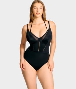The Slimming Sydney Underwire One-Piece: undefined