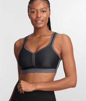 High Impact Wire-Free Sports Bra: undefined