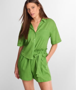 Lemon Love Nevis Cover-Up Shorts: undefined