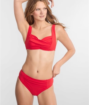 Ellie Twist-Front Bikini Top: undefined