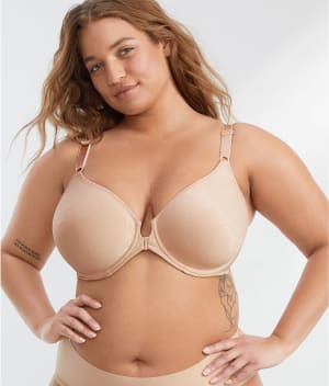 Comfort Revolution Front-Close T-Shirt Bra: undefined