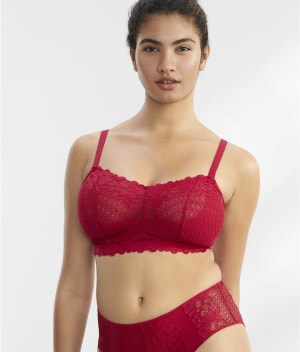 The Essential Lace Curvy Bralette: undefined