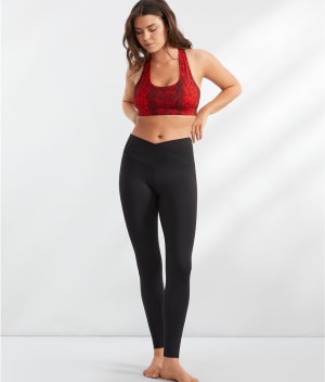 The High-Waist Cross-Front Leggings: undefined