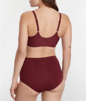 Maroon Banner Ribbed