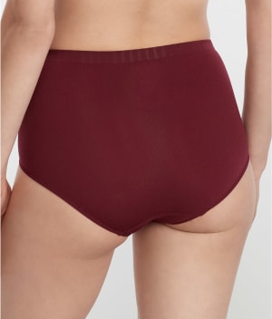 Maroon Banner Ribbed