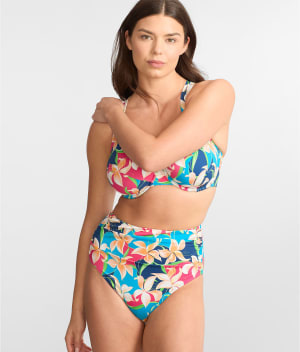 The Slimming High Leg Bikini Bottom: undefined