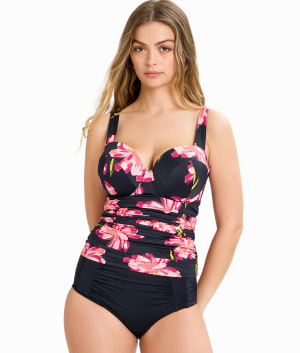 The Slimming Balconette Underwire Tankini Top: undefined