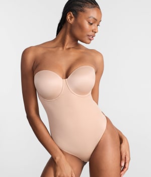 Shaping Strapless Bodysuit: undefined