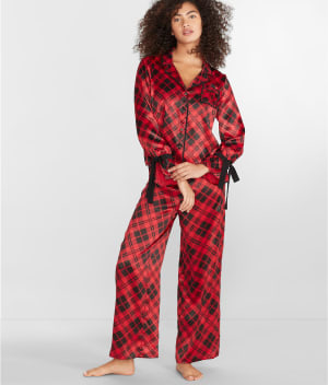 Lee Anne Brooke Woven Pajama Set: undefined