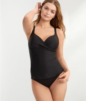 Underwire Wrap Tankini Top: undefined