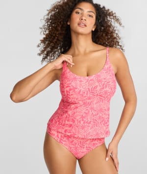 Longline Underwire Tankini Top: undefined