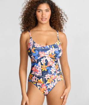 Longline Underwire Tankini Top: undefined