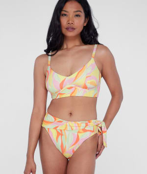 Sash Fold-Over Bikini Bottom: undefined