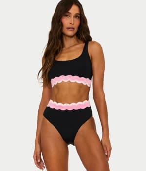 Harriet High-Waist Bikini Bottom: undefined