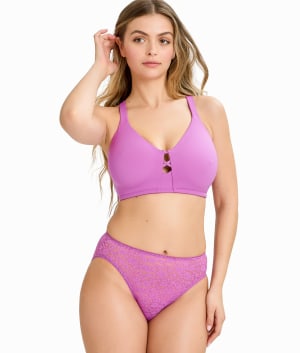 Allover Lace High-Leg Brief: undefined