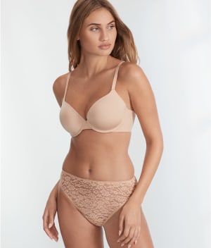 Allover Lace High-Leg Brief: undefined